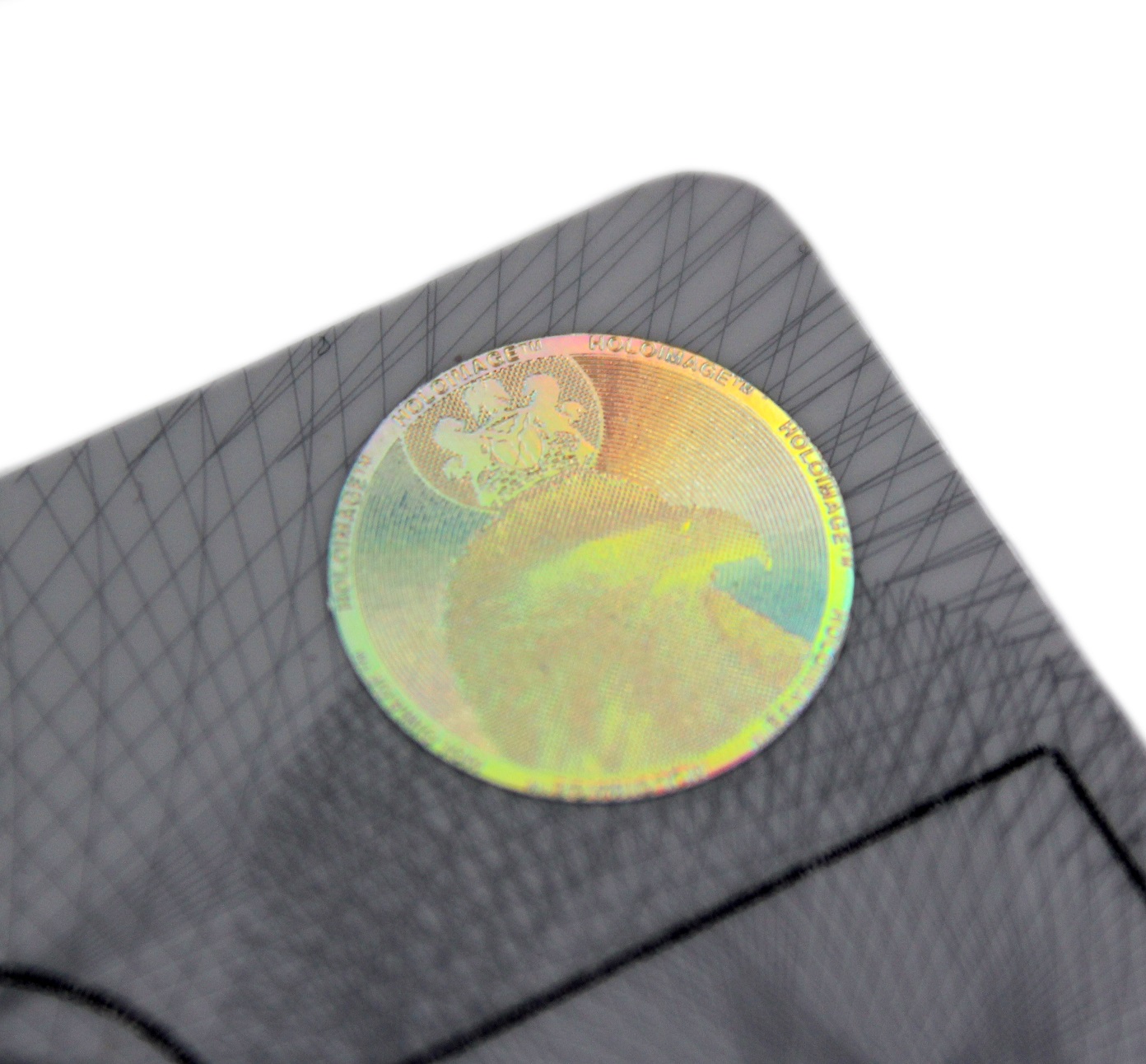 Hologram designs make it difficult to counterfeit ID cards.